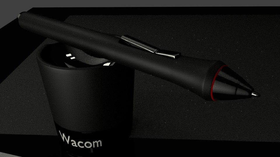 wacom pen and cradle preview image 1